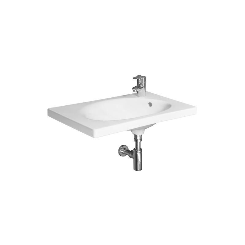 Tigo - Lavabo 650x385 mm, avec trou à droite, blanc H8122160001061 - Jika