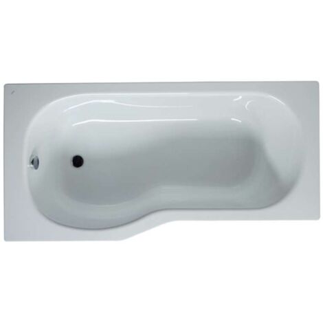 Jika Tigo - Vasca da bagno asimmetrica, 1600x800x430 mm, sinistra, bianco H2232100000001