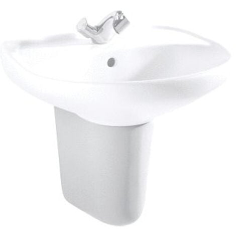 Roca en céramique lavabo blanc 56 cm 209136 soubassement-lavabo lavabos 