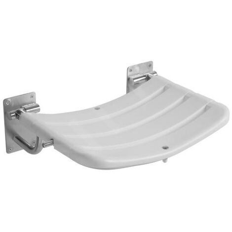 Jika Universum - Siège de douche rabattable, inox/blanc H3897180030001
