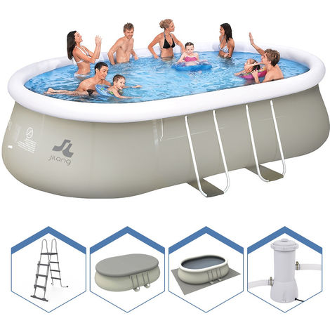 Jilong Piscine Ovale Hors Sol Structure 540x304x106cm échelle