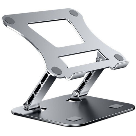 JINFGERNE Faltbarer Laptopständer aus Aluminium – Verstellbar, 360° drehbar, mit Kühlsystem und ergonomischem Design für optimalen Komfort