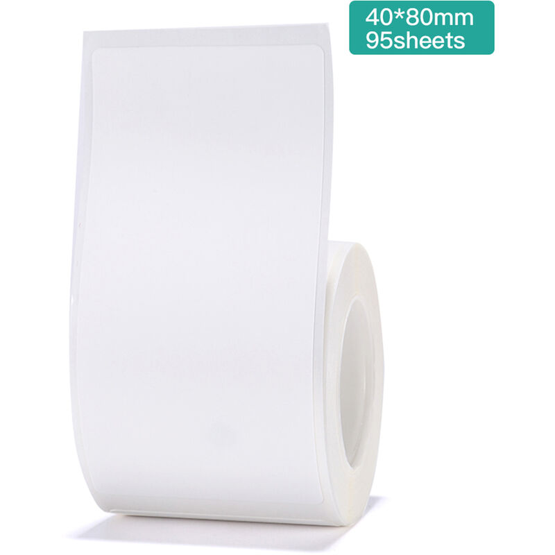 

Jingchen B3S / B11 / B21 etiqueta de soporte etiqueta adhesiva de papel de impresion termica 40 * 80 * 95 blanco