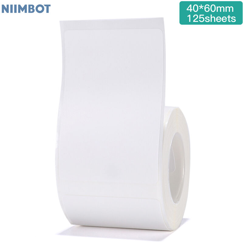 

Jingchen B3S / B11 / B21 soporte de papel de impresion de etiquetas papel de impresion termica etiqueta adhesiva 40 * 60 * 125 blanco