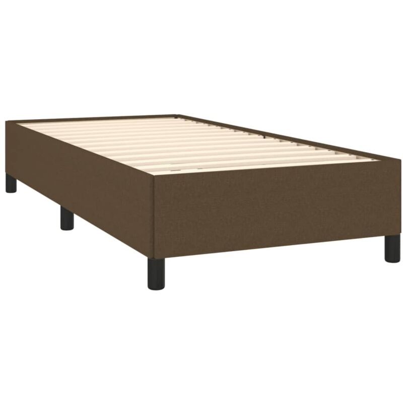 Bettgestell Ohne Matratze Dunkelbraun 90x200 Cm Stoff Vidaxl