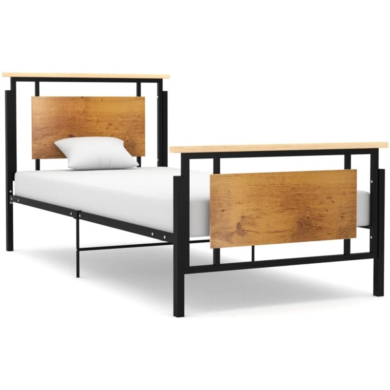 Jinlefu - Cadre de lit Métal 90x200 cm