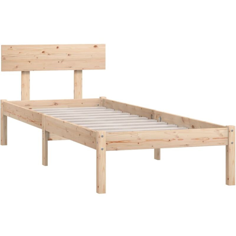 Vidaxl - Cadre de lit sans matelas bois de pin massif