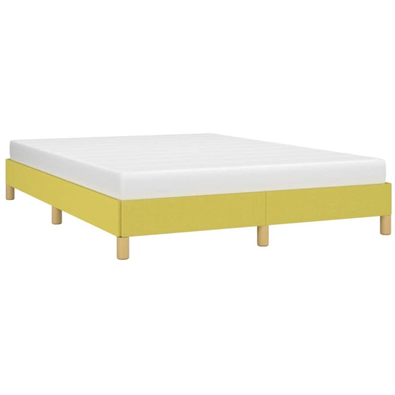 Vidaxl - Cadre de lit sans matelas vert 140x190 cm tissu