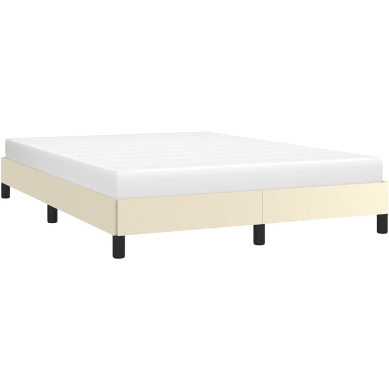 Vidaxl - Cadre de lit sans matelas crème 140x200 cm similicuir