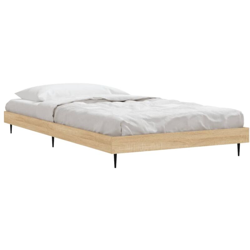 Vidaxl - Cadre de lit chêne sonoma 100x200 cm bois d'ingénierie