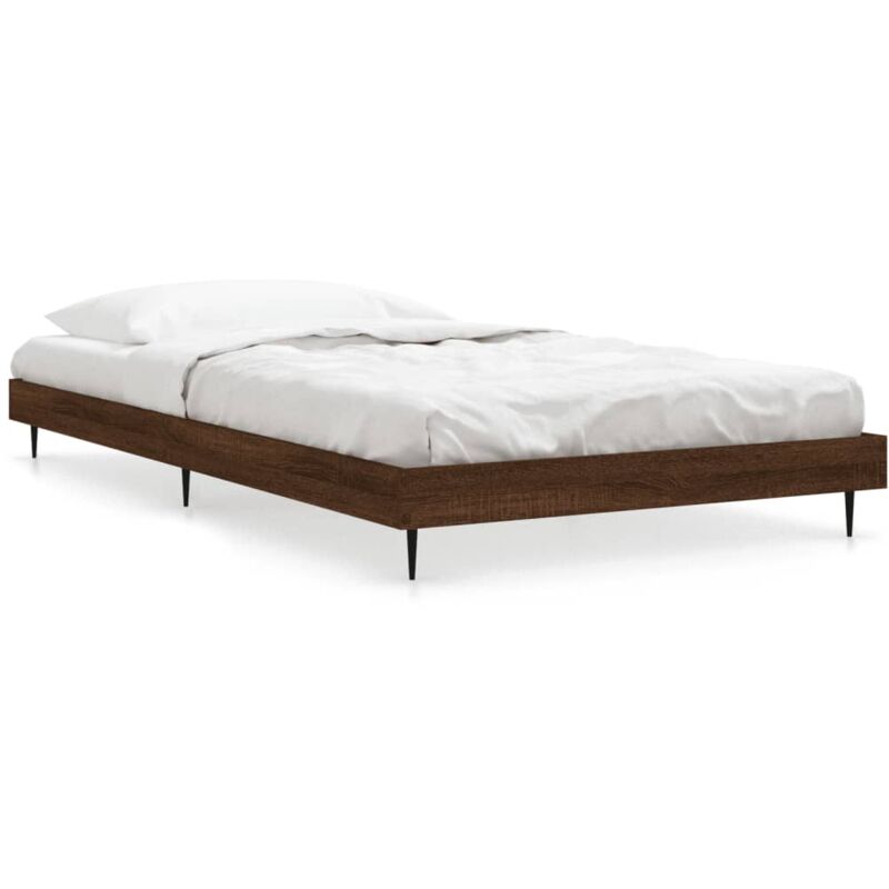 Vidaxl - Cadre de lit chêne marron 90x200 cm bois d'ingénierie
