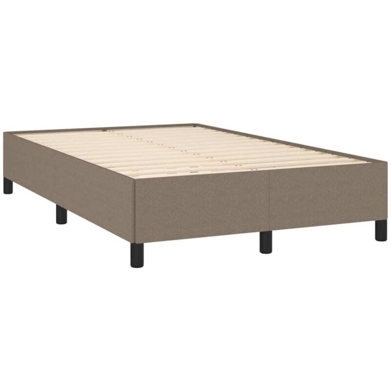 Cadre de lit taupe 120x190 cm tissu - Vidaxl