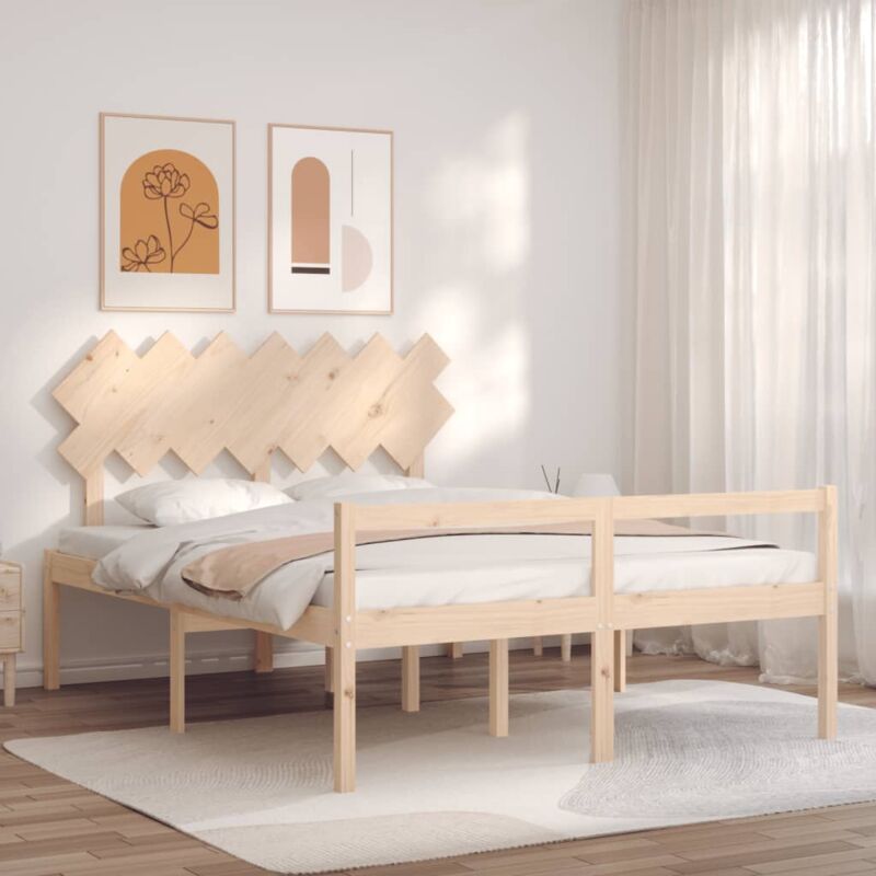 Jinlefu - Furniture Limited - Lit pour personne âgée sans matelas 140x190 c