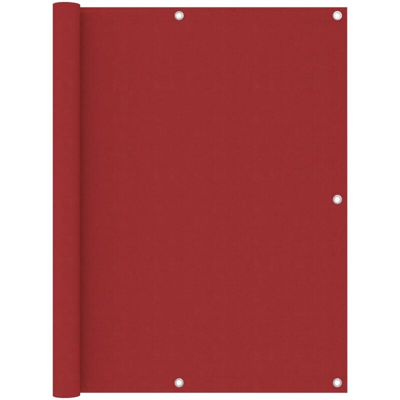 Cran de balcon Tissu Oxford Rouge 120x300 cm - Rouge - Inlife