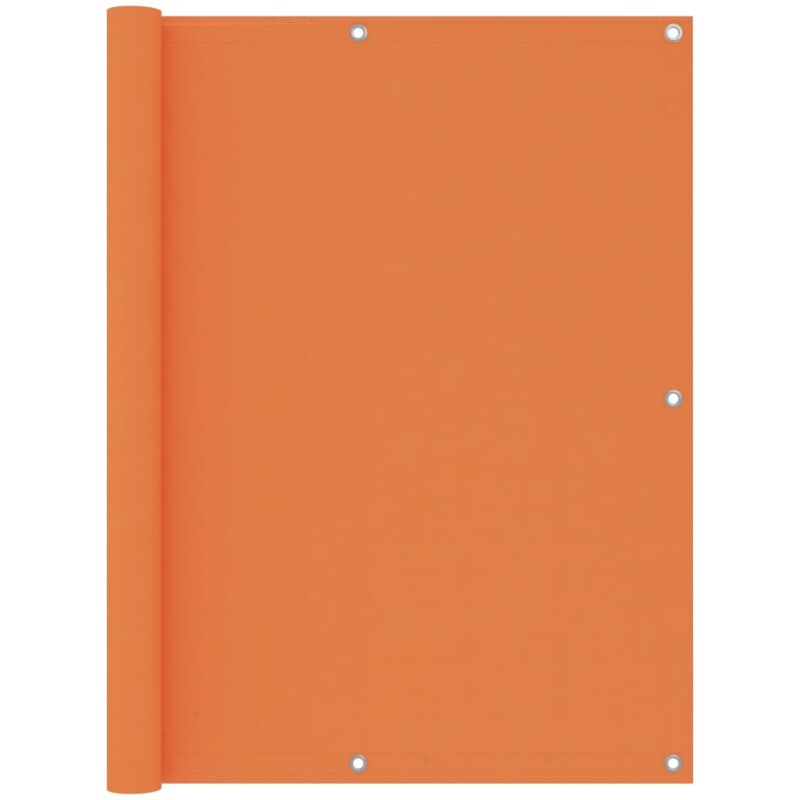 Cran de balcon Orange 120x500 cm Tissu Oxford - Orange
