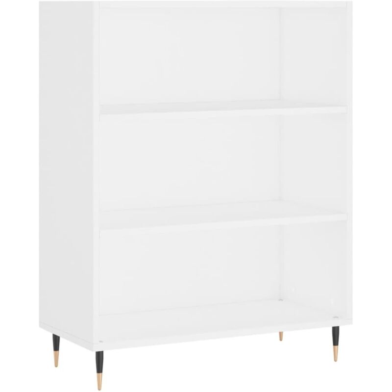 Jinlefu - Bibliothèque blanc 69,5x32,5x90 cm bois d'ingénierie vidaXL