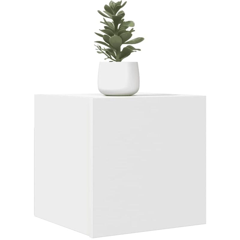 Meuble tv mural Blanc 30,5x30x30 cm