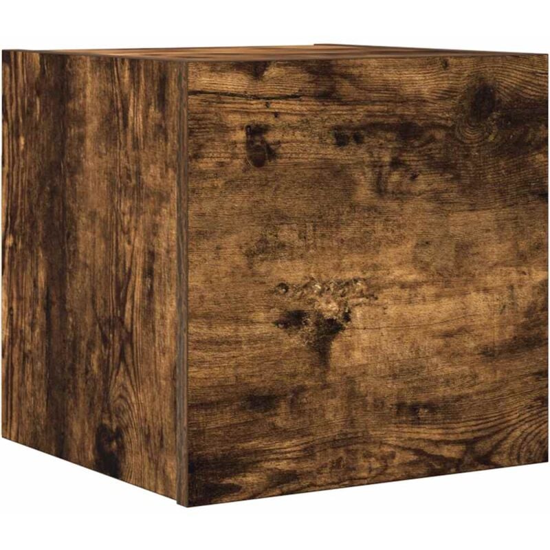 Meuble tv mural Chêne fumé 30,5x30x30 cm vidaXL
