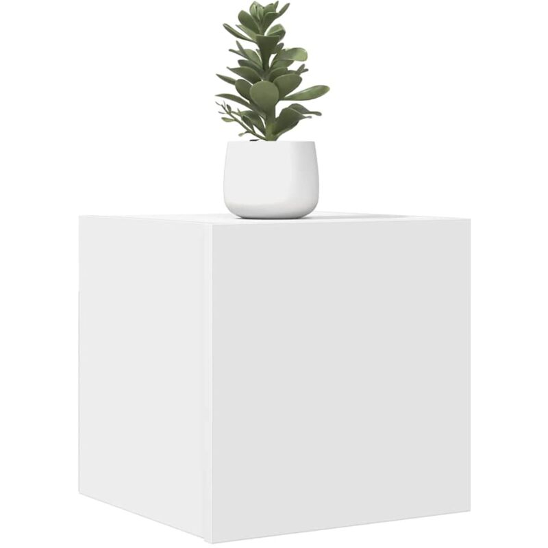 Jinlefu - Meubles tv muraux 2 pcs Blanc 30,5x30x30 cm vidaXL