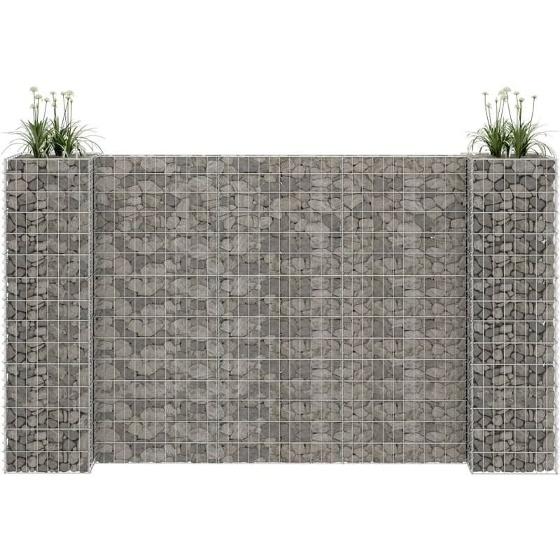 Furniture Limited - Jardinière à gabion en h Fil d'acier
