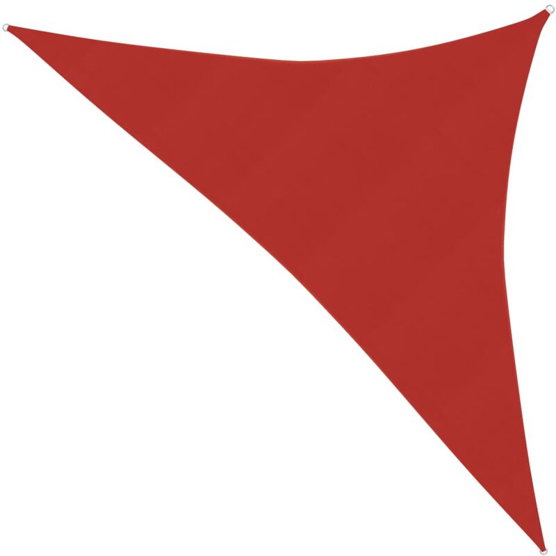 Voile d'ombrage Voile de parasol - 160 g/m² Rouge 3,5x3,5x4,9 m pehd BV934595