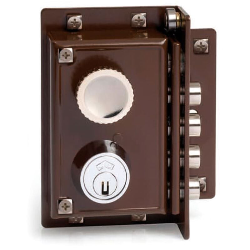 Serrure JIS sécurité 5240 11x7 droite laquée