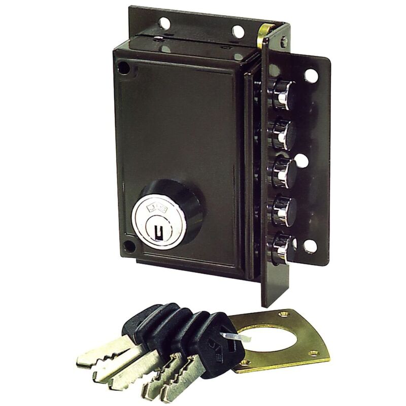 Serrure de sécurité JIS 5239 11x7 droite peinte