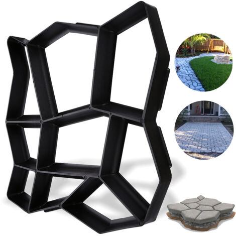 Jiubiaz 1pc Garten Pflasterform Kunststoff – DIY Beton-Gehwegform für Einfahrt, Terrasse und Innenhof, korrosionsfrei & langlebig