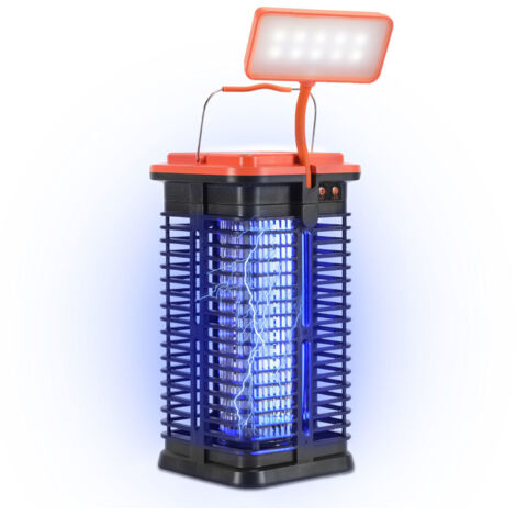 Jiubiaz 3 in 1 Lampada solare repellente per zanzare all'aperto ricaricabile USB lanterne LED lampada solare portatile impermeabile IPX4 torcia da campeggio