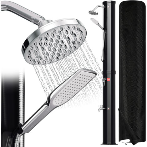 Jiubiaz 40L Douche solaire avec housse et douchette – Douche extérieure confortable pour jardin