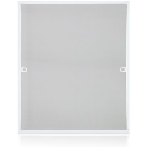 Jiubiaz 80x100CM Zanzariera in alluminio per finestre zanzariera in garza protezione UV zanzariera impermeabile telaio balcone Bianco