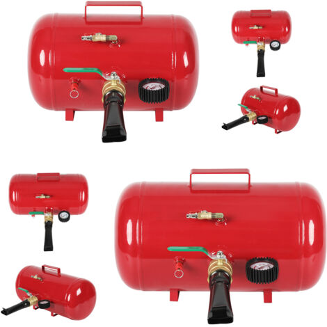 Jiubiaz Gonfiatore Booster Gonfiaggio e montaggio per pneumatici Tubeless 20l