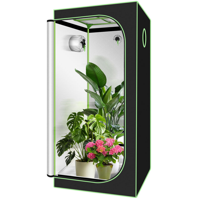 Jiubiaz Growbox Serre Tente de culture de plantes d'intérieur Tente de culture Armoire de culture Chambre noire Propagateur Armoire de