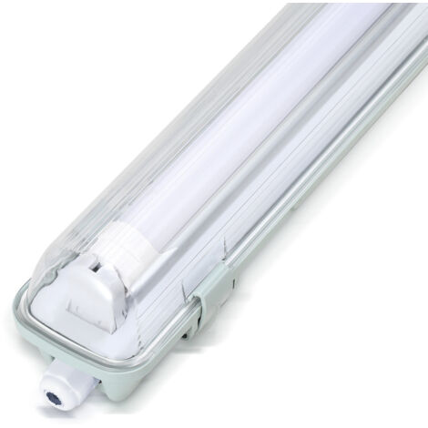 Jiubiaz Luce antiumidità a LED Luce per seminterrato all'esterno Luce per garage seminterrato 120cm Bianco neutro