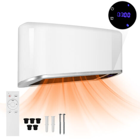 Jiubiaz Radiatore elettrico in ceramica 1000/2000 W Riscaldamento + Ventilazione con telecomando e WLAN inclusi