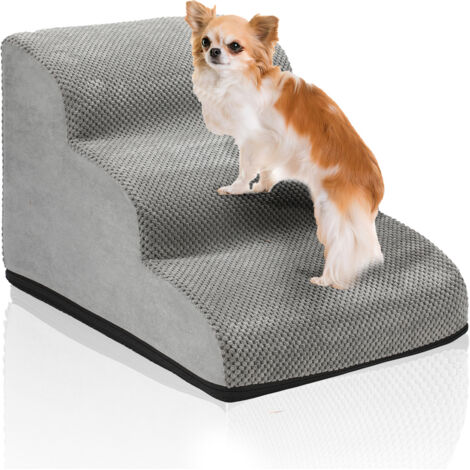 Jiubiaz Scala a 3 gradini per cani Rampa antiscivolo per animali domestici Scala Rampa per cani Gradini per cani Rimovibile e lavabile