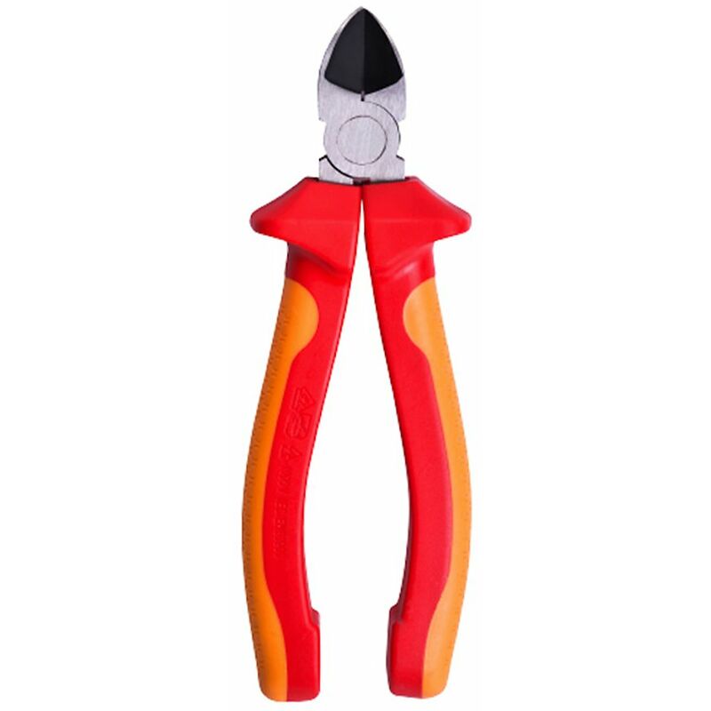 

TOOLS Alicates de corte diagonal aislados VDE de 6 pulgadas con cuerpo de acero al cromo vanadio / mango antideslizante de TPE Cortadores de alambre