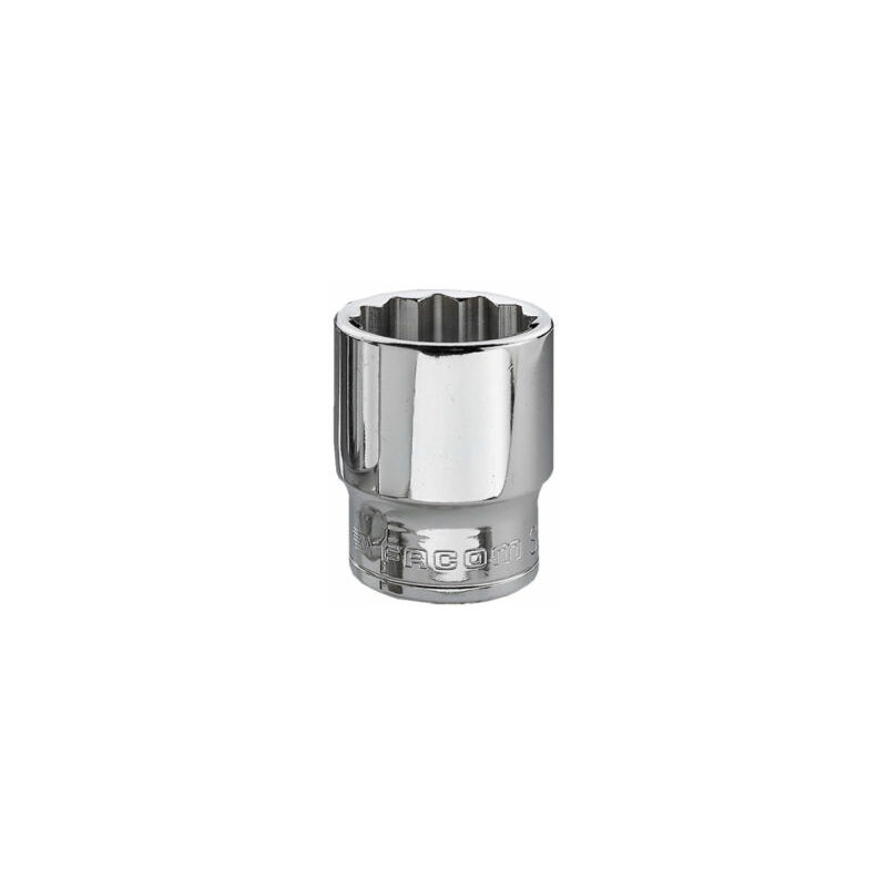Facom 3/8 in Drive 19 mm 12 Point Square, 33mm Overall Length