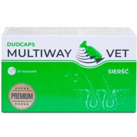 JM SANTE MULTIWAY VET DUOCAPS pour la peau et le pelage des chiens et des chats 60 capsules
