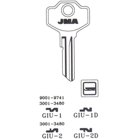 JMA llavin giu-1 , Llavín GIU 1 acero JMA.
- Modelo en blanco de alta precisión fabricado en acero niquelado, especialmente diseñado para sistemas de cierre compatibles con cerradu