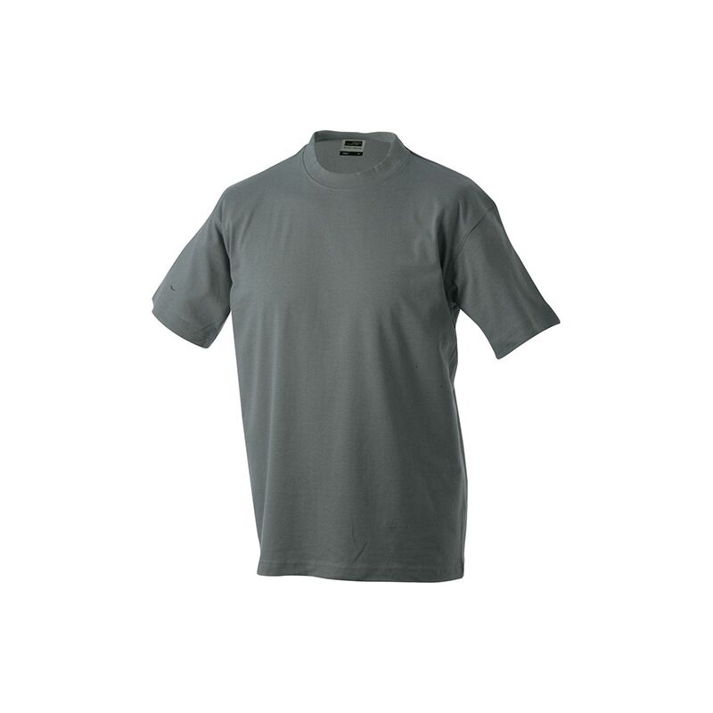 Image of JAMES & NICHOLSON JN T-Shirt Round-T Heavy JN002 100%BW dark-grey Größe M