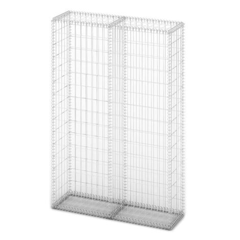Jn.Songs – Panier de gabion avec couvercle en acier galvanisé 150 x 100 x 30 cm – Résistant aux intempéries – Capacité de charge 1400 kg/m³