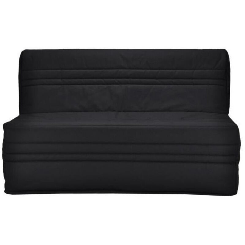 Les Tendances - joe Banquette bz 3 places - Tissu noir - Contemporain - l 143 x p 97 cm