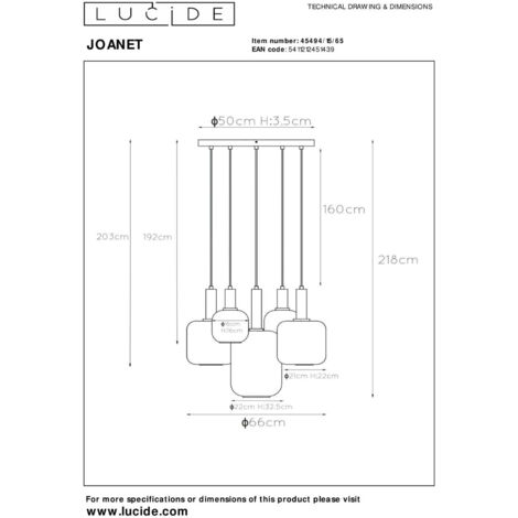 JOANET Suspension-Fumé-Ø66