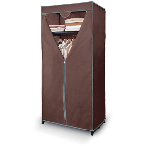 Jobgar Armoire moderne marron métal 160x75x50 cm