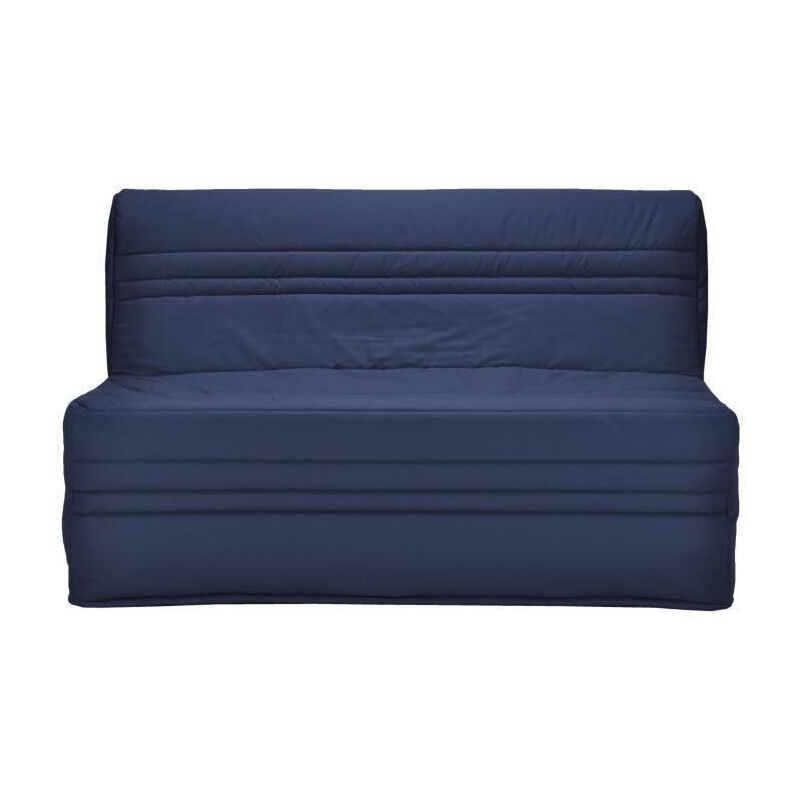 Les Tendances - joe Banquette bz 3 places - Tissu bleu marine - Contemporain - l 143 x p 97 cm