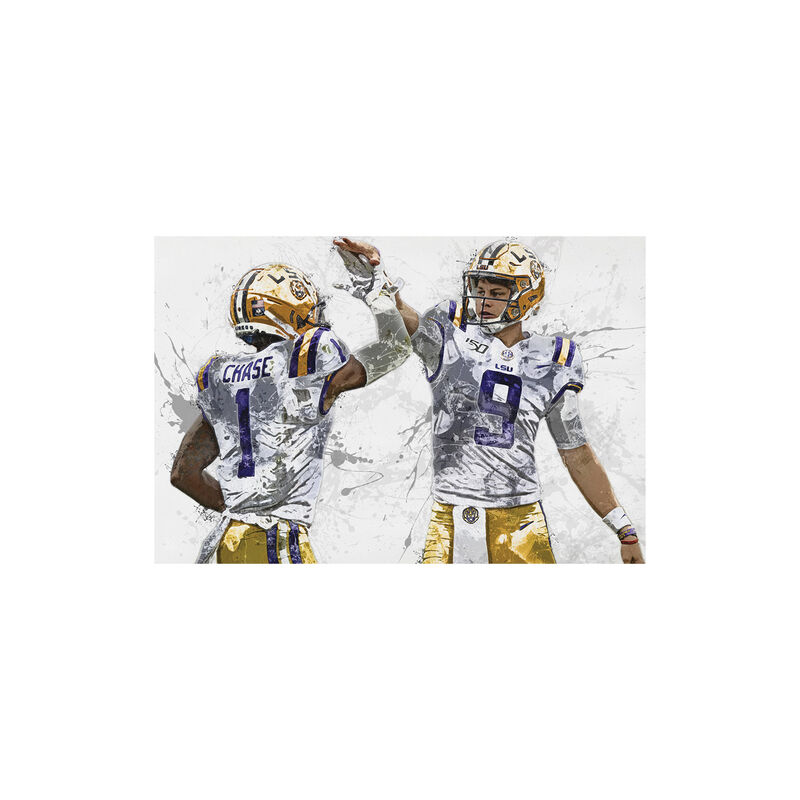 Joe Burrow Ja&39marr Chase Poster stampe Canvas