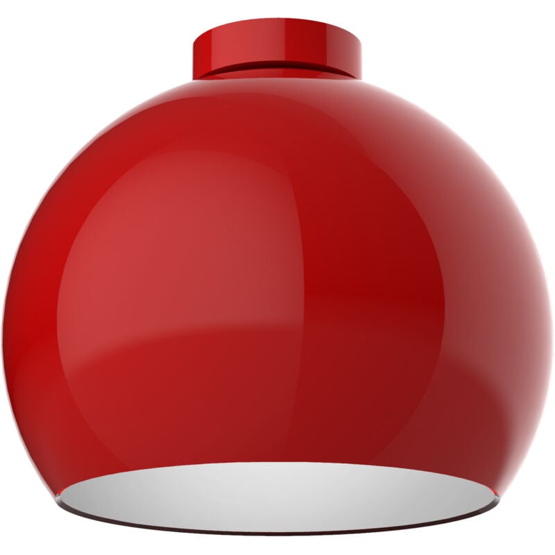 Joe Plafoniera, 1X E27, max 42W, metallo, rosso