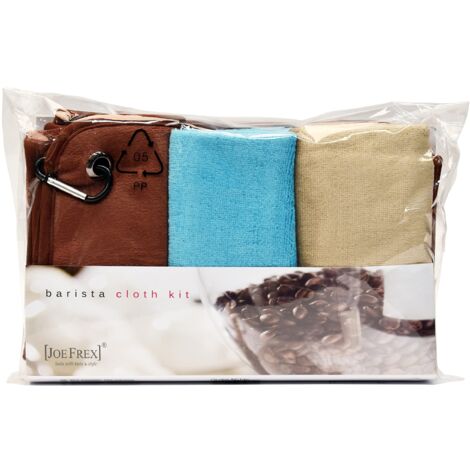 JoeFrex Barista Microfiber Cloths 4 Piece Set Multi-Color Cleaning Cloths