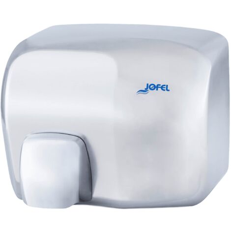 Jofel - Asciugamani ottico 2000W, Asciugamani con sensore a infrarossi ad attivazione e disattivazione automatica, antivandalo Modello Íbero, AA92000 Corpo in acciaio inox lucido